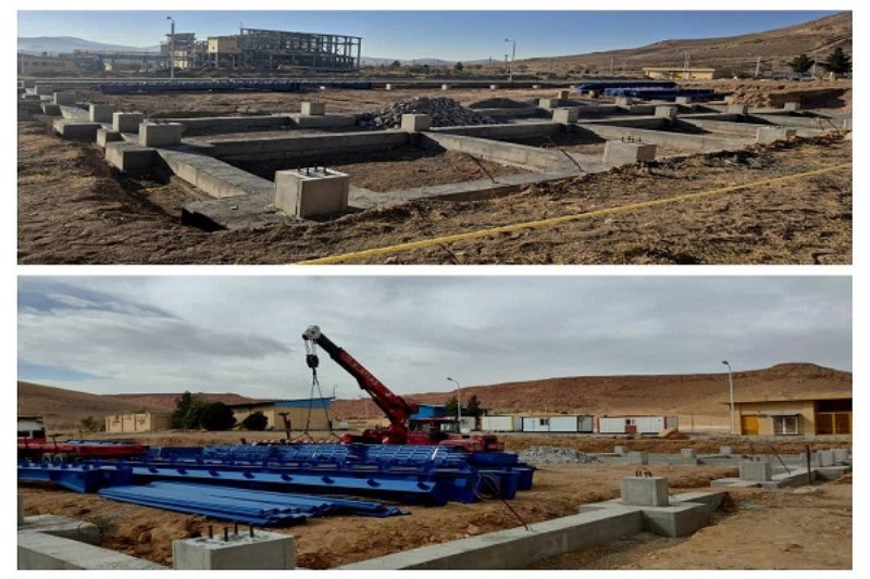 پیشرفت بیش از ۵۰ درصدی پروژه احداث سوله‌ های نگهداری نمونه‌ های مغزه اکتشافی