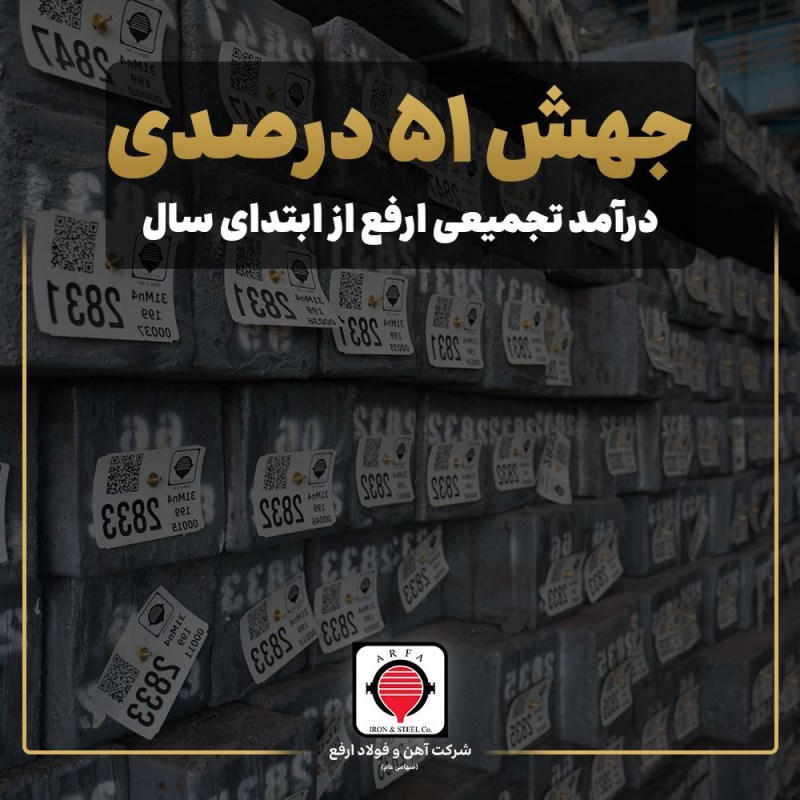 جهش 51 درصدی درآمد تجمیعی ارفع از ابتدای سال/ تقویت جریان نقدینگی شرکت با تمرکز کامل بر فروش شمش