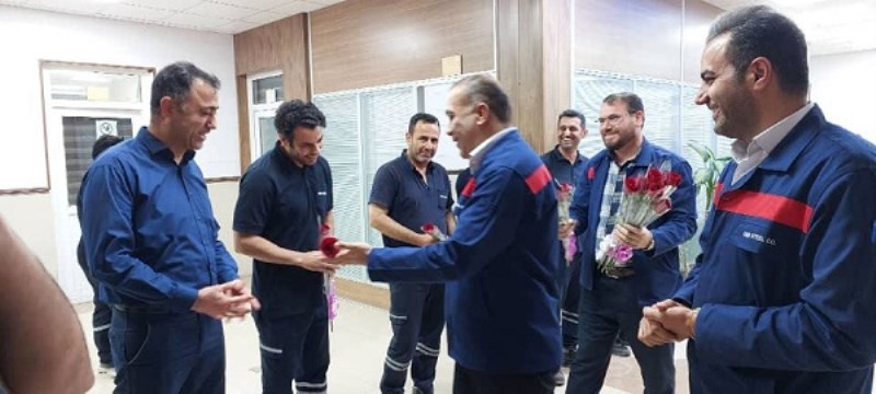 ديدار قائم مقام شركت فولاد اكسين خوزستان به مناسبت روز آتش نشاني و ایمنی