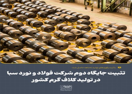 ثبت رکوردهای نه‌ماهه؛ سبا جایگاه خود را در تولید کلاف گرم تثبیت کرد