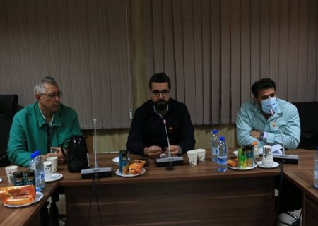 دیدار با مدیر و کارکنان بخش فولادسازی انجام شد