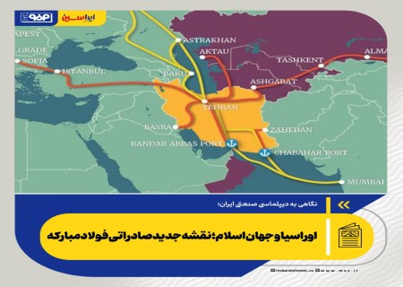 اوراسیا و جهان اسلام؛ نقشه جدید صادراتی فولاد مبارکه